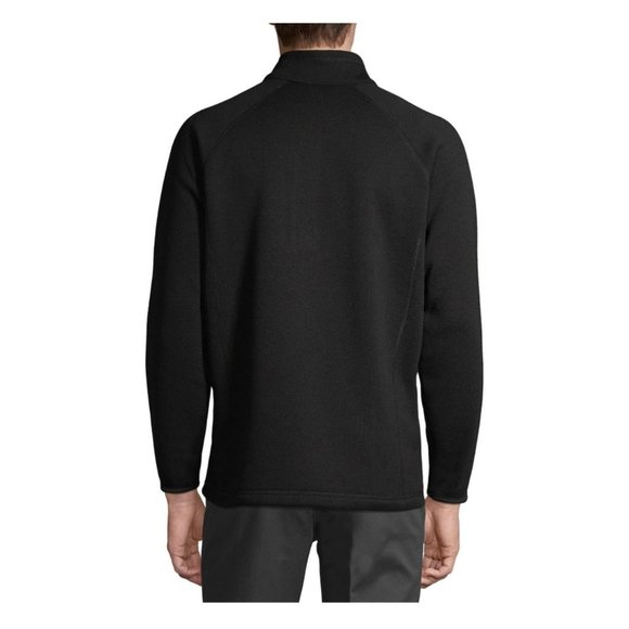 George Men's Black Half Zip Sweater Fleece Casual Comfortable Size Small - Picture 3 of 6